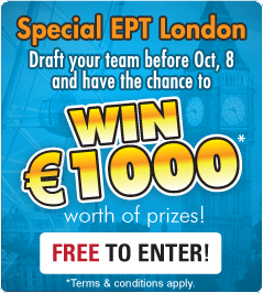 EPT London fantasy poker manager promotion win vouchers